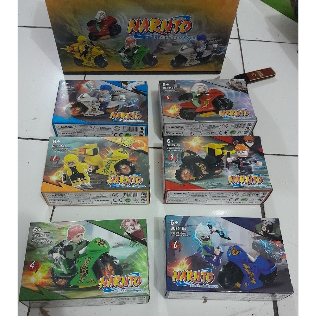 mainan lego naruto bermotor