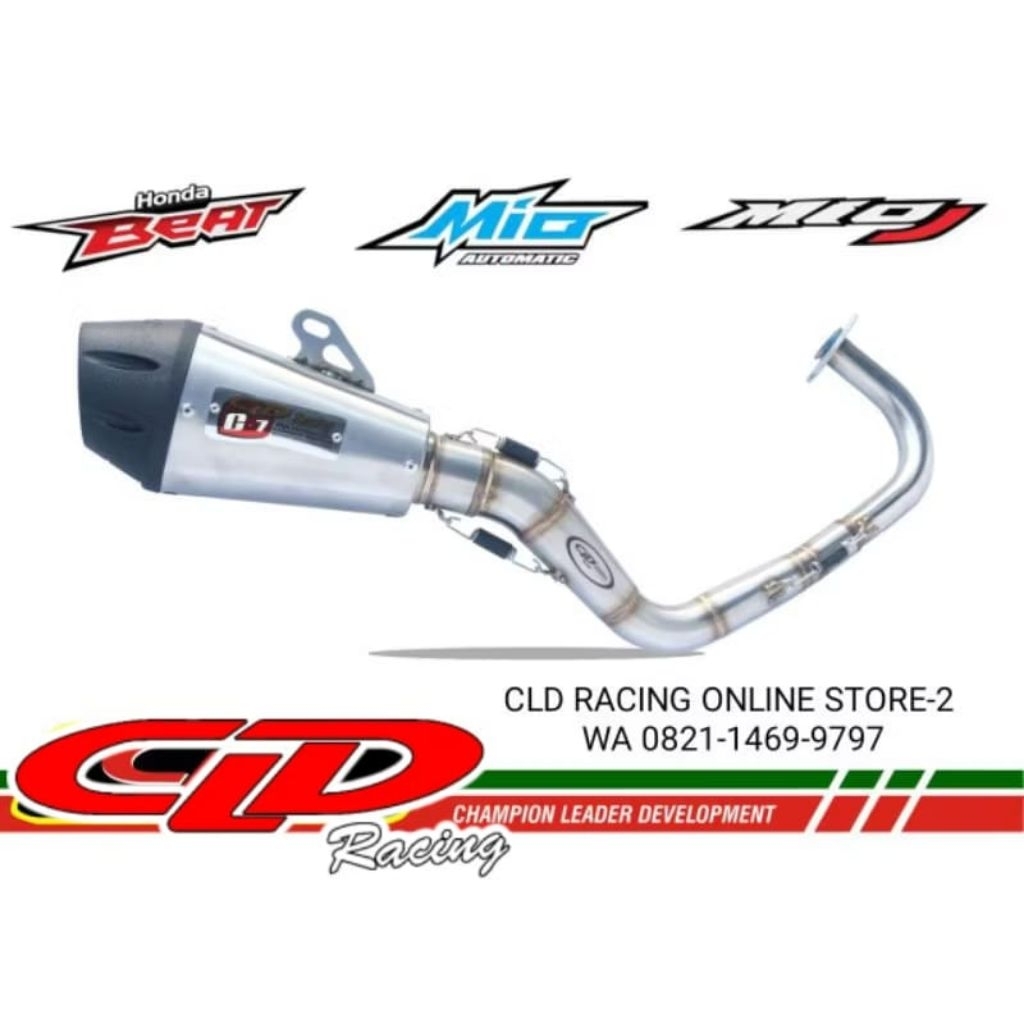 Knalpot CLD RACING type C7 Inlet 50 mm Beat Mio Mio J Mio 125