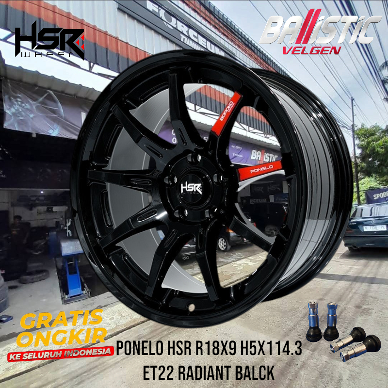 Pelek Mobil Ring 18 HSR PONELO Cocok Untuk Innova, Crv, Accord, Camry