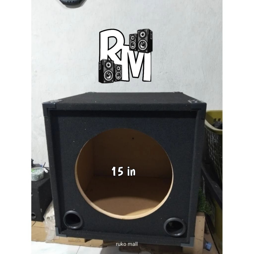 Box Speaker 15 inch Kotak Bass  ( lubang angin 2 )
