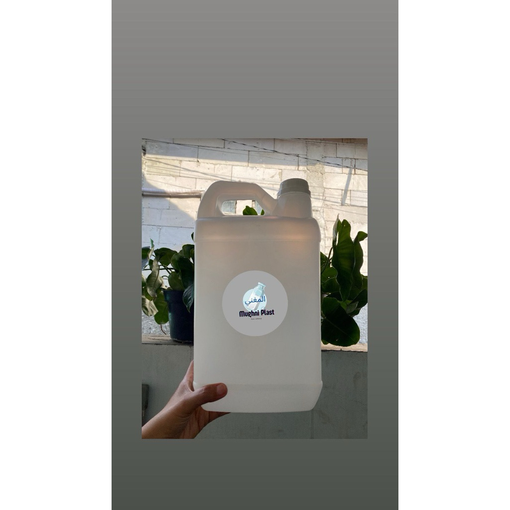 isi 10pcs jerigen plastik 5 liter 5000ml HDPE 185gr | jerigen 5 liter baru tutup dalam luar segel | 