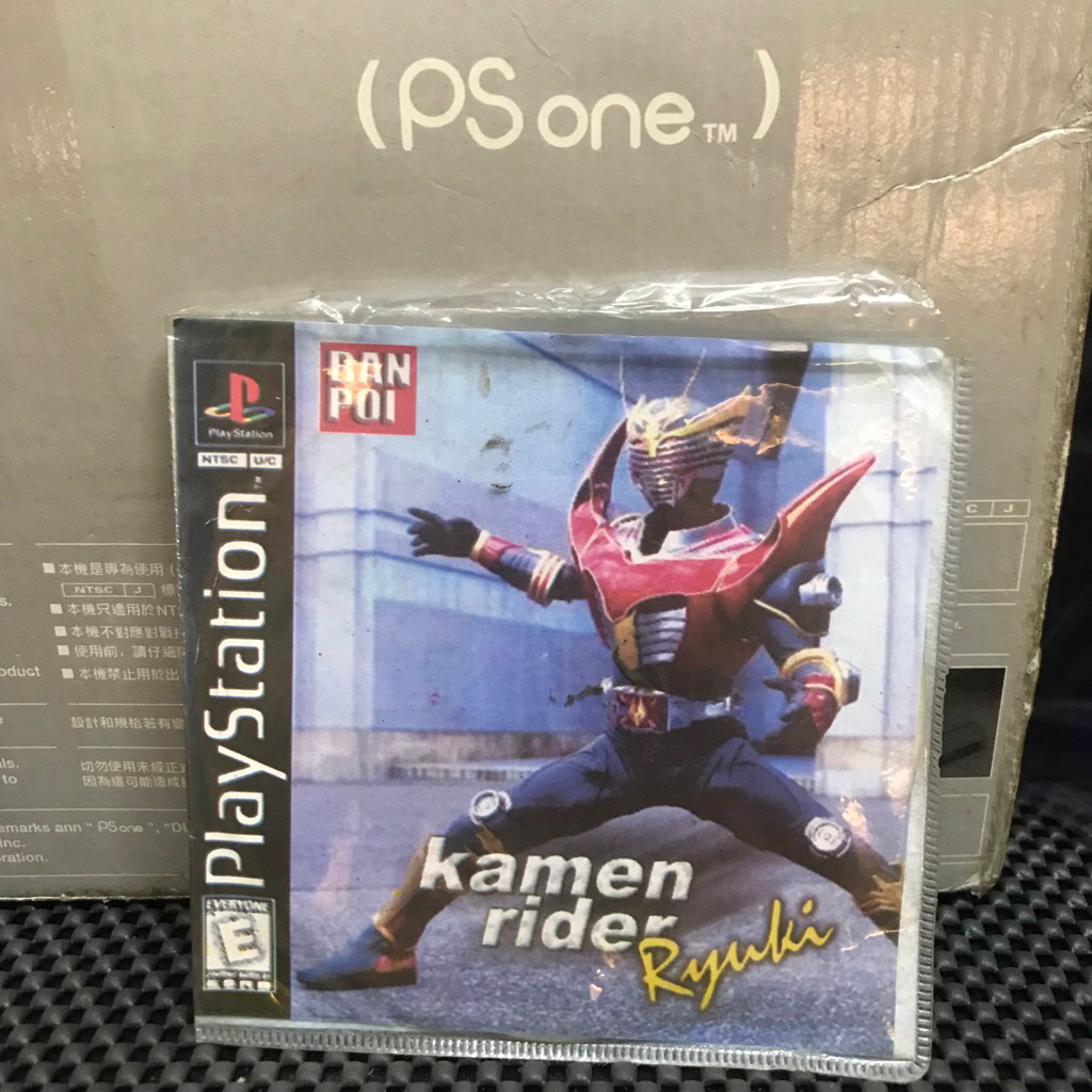 Kamen Rider Ryuki PS1 kaset kopab cd game ps 1