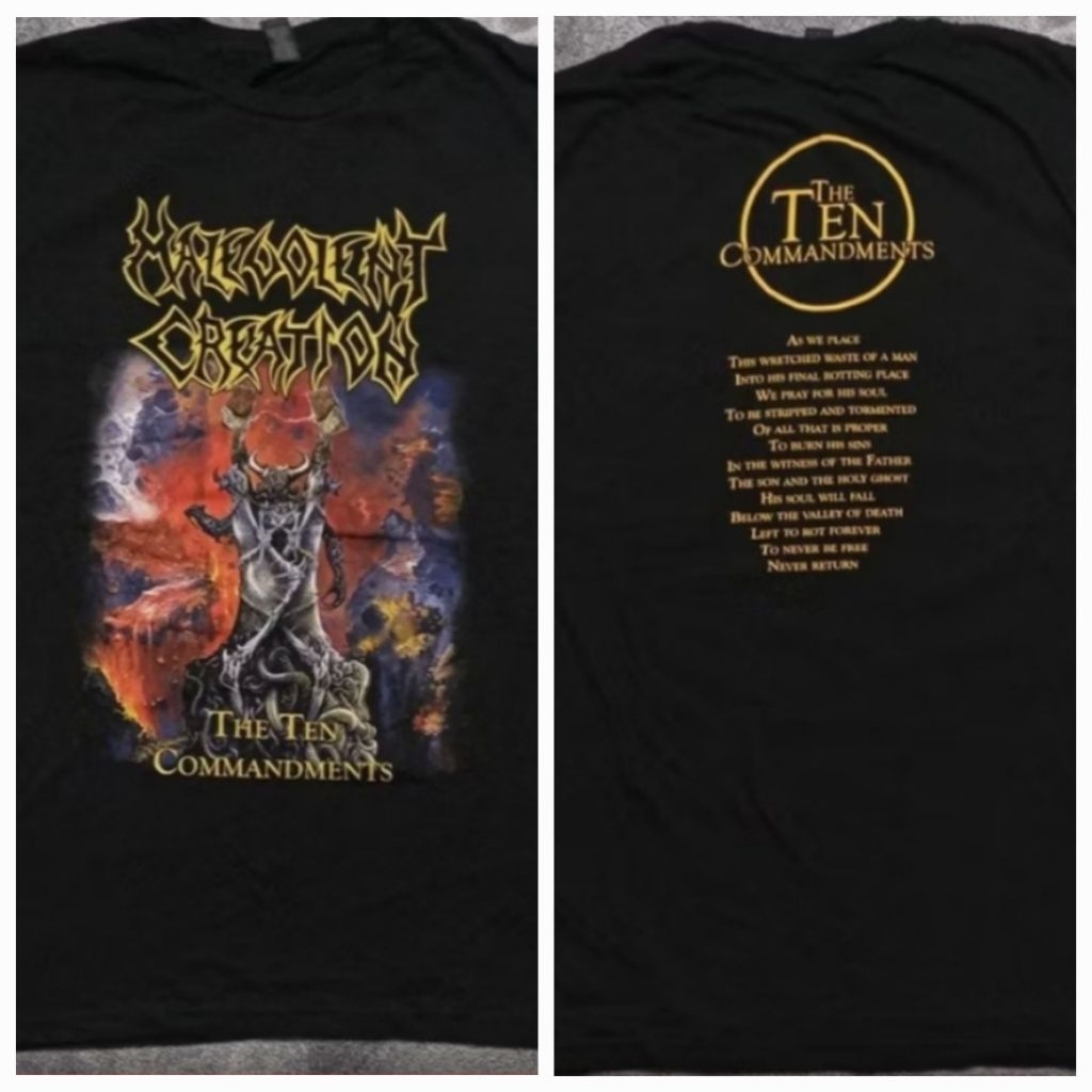Tshirt Malevolent Creation - The Ten Commandments - L