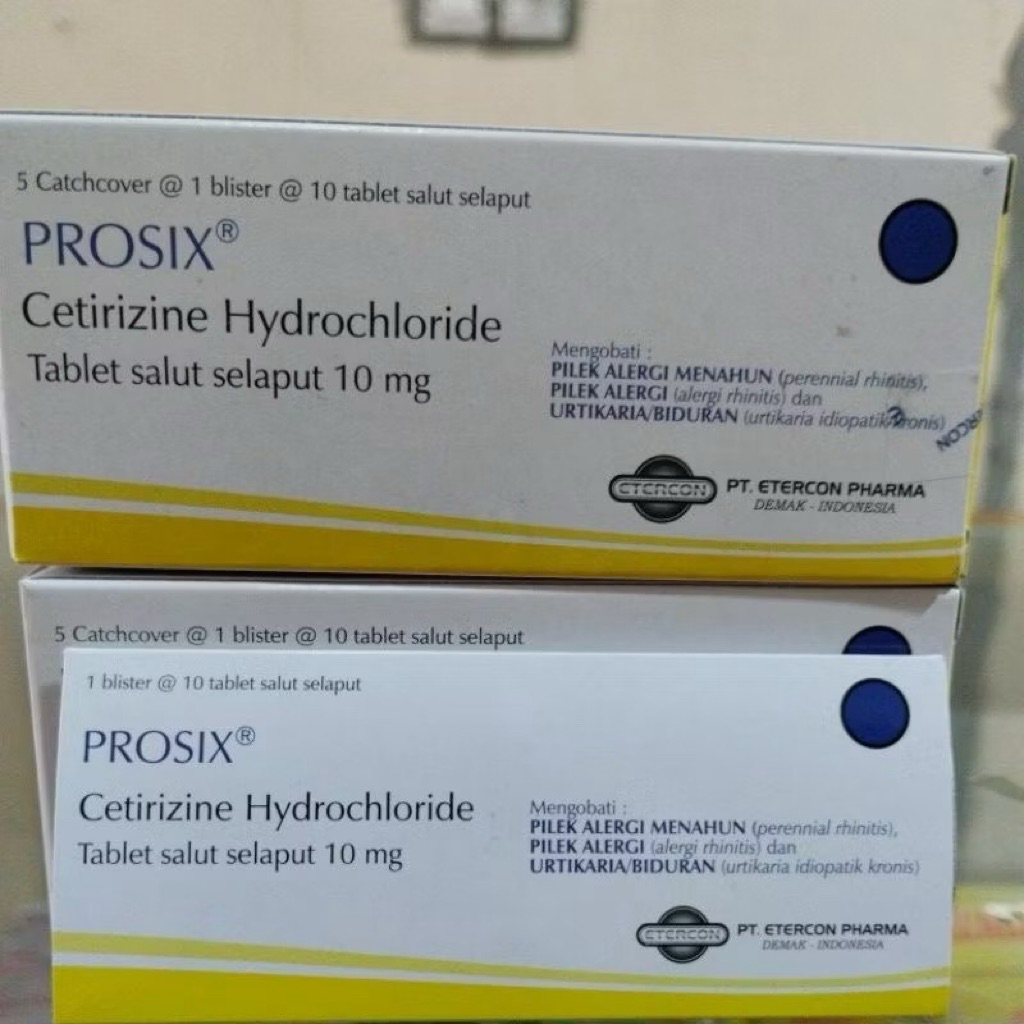Prosix 1 Mg Tablet, Obat Rhinitis dan Gatel Alergi dan Obat Pilek