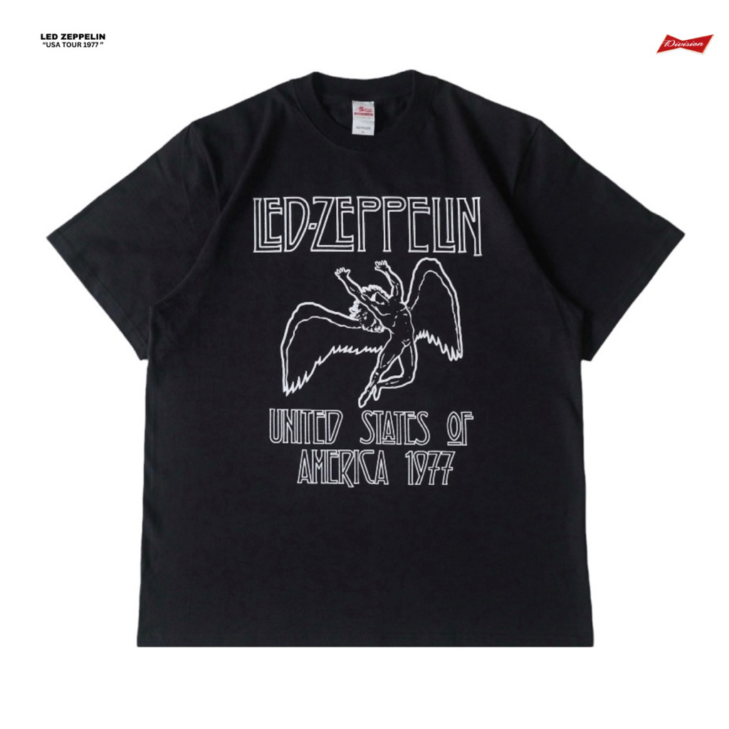 Led Zeppelin - Usa Tour 1977 Tshirt - Black | Baju Band