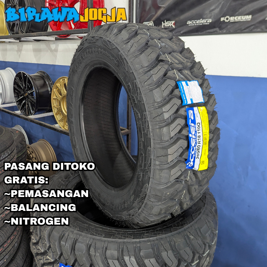Ban mobil Offroad MT ring 18 265 60 Accelera M T ban mobil Pajero, Fortuner, Hilux Navara Triton r18