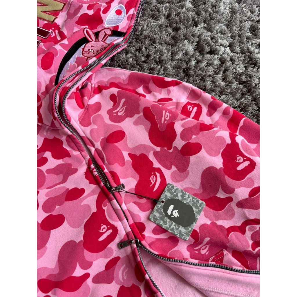 Hoodie Zipper Bape Sharks New Jeans kekinian Terlaris Terkeren Casual Pria Wanita