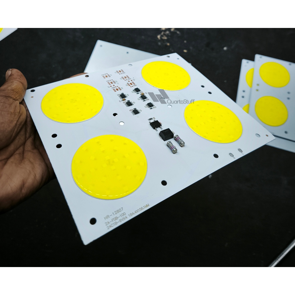 Papan Led Cob AC 220V 60W 4 Block White Putih 6000k PCB Aluminium tanpa driver