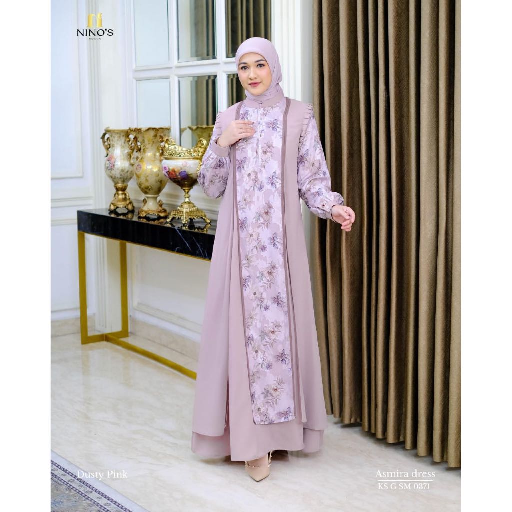 Ninos Dress/Asmira dress by Ninos/Ninos Original/Ninos official/Gamis Modern/Gamis Nino's terbaru