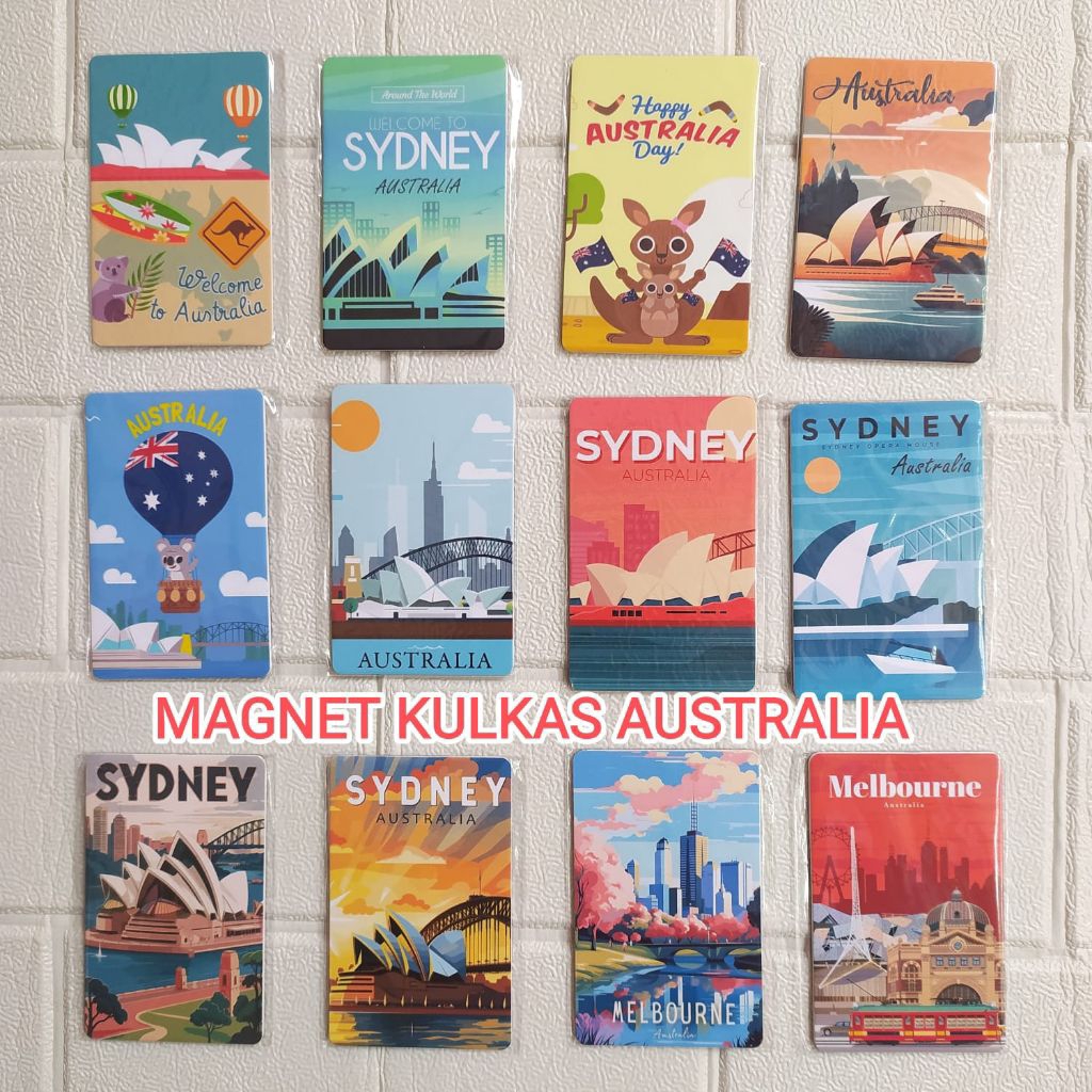 Magnet kulkas australia souvenir australia oleh oleh australia