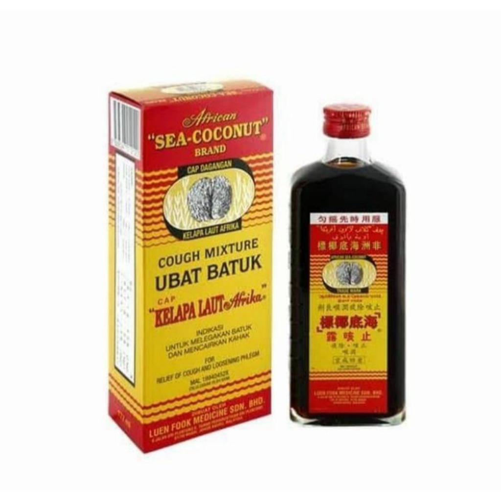 OBAT BATUK KELAPA LAUT AFRICAN SEA COCONUT BRAND ORIGINAL HERBAL 177 ML