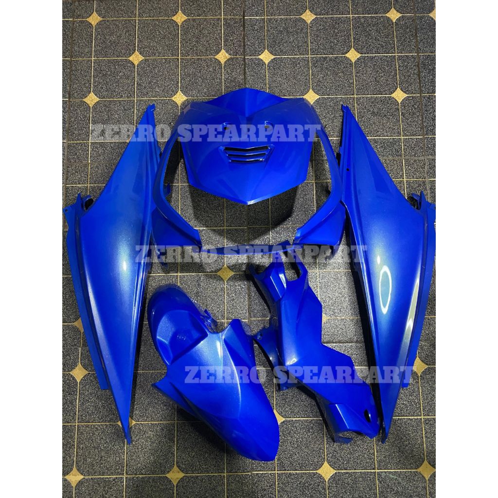 cover full body halus honda beat karbu biru candy