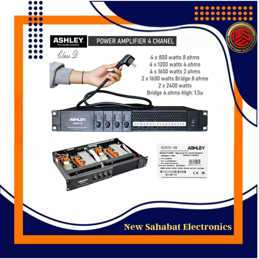 Power Amplifier ASHLEY AUDIO 48