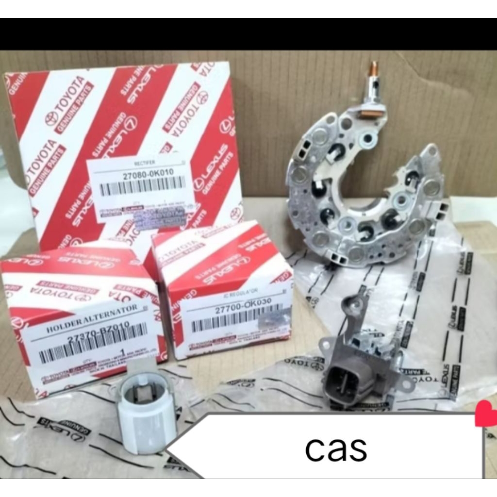1SET RECTIFIER SILICON SILIKON DIODA DIODE IC REGULATOR HOLDER BRUSH CARBON DINAMO CAS ALTERNATOR AS