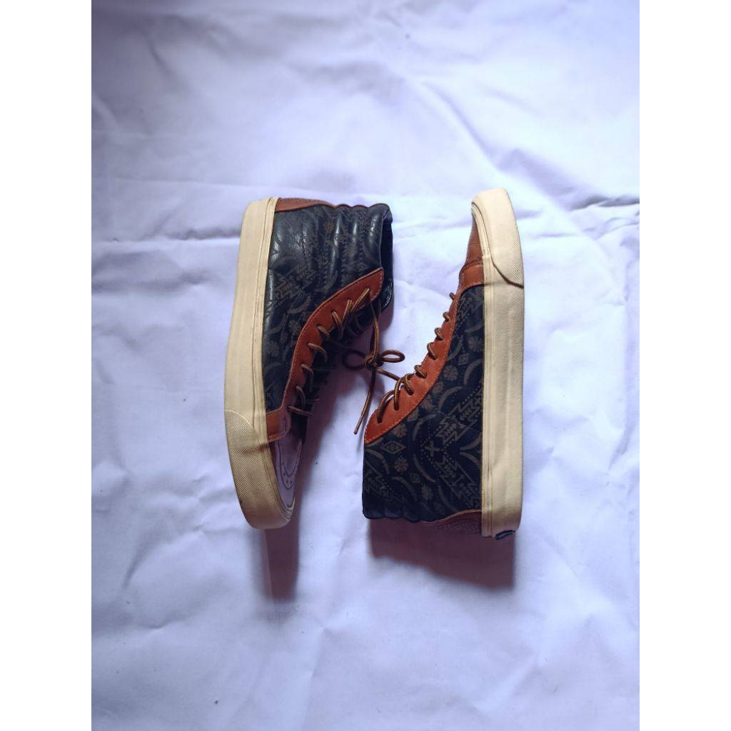 LIMITED SERIES VANS SK8 HIGH X TAKA HAYASHI X BROOKS ENGLAND LEATHER VAULT OG ORIGINAL