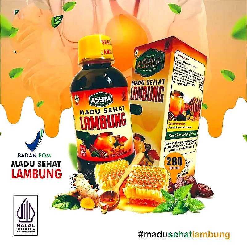 Madu Sehat Lambung Asyifa - Obat Maag Gerd Asam lambung