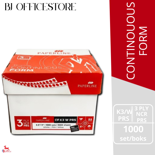 Kertas Continuous Form 3 Ply PRS Paperline / CF 3 Ply Bagi 2