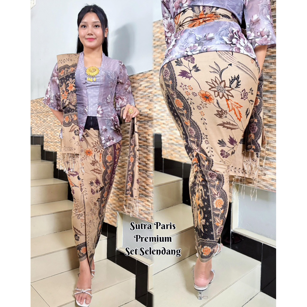 Sutra paris premium set selendang