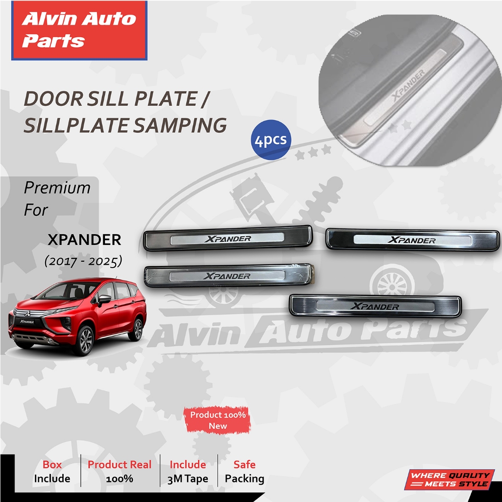 DOOR SILL PLATE XPANDER / SILL PLATE SAMPING MITSUBISHI XPANDER 2017 - 2025 / ACCESSORIES XPANDER