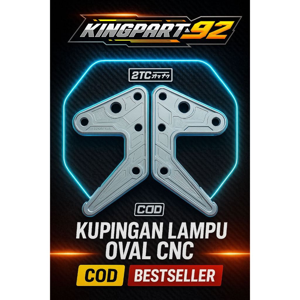 KUPINGAN LAMPU OVAL CNC V2 RX KING KUPINGAN LAMPU RX KING KUPING LAMPU RX KING