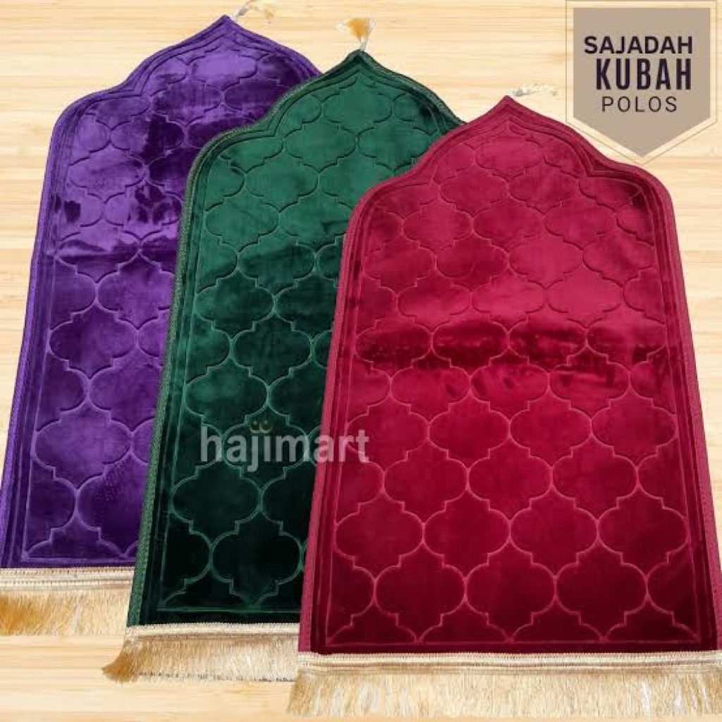 Sajadah Kubah Empuk dan Nyaman Motif Polos Ketupat Tebal Anti Slip Mewah Samarinda