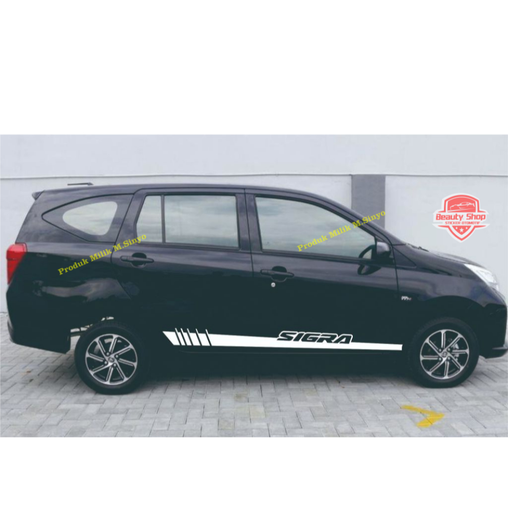 sticker body list sigra mobil daihatsu sigra sticker side body cutting sticker variasi body sigra