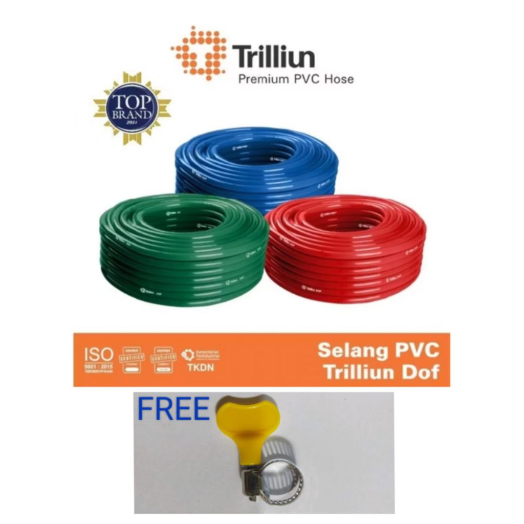 Selang Air Triliun DOF DOP 5/8" Inch Per Meter