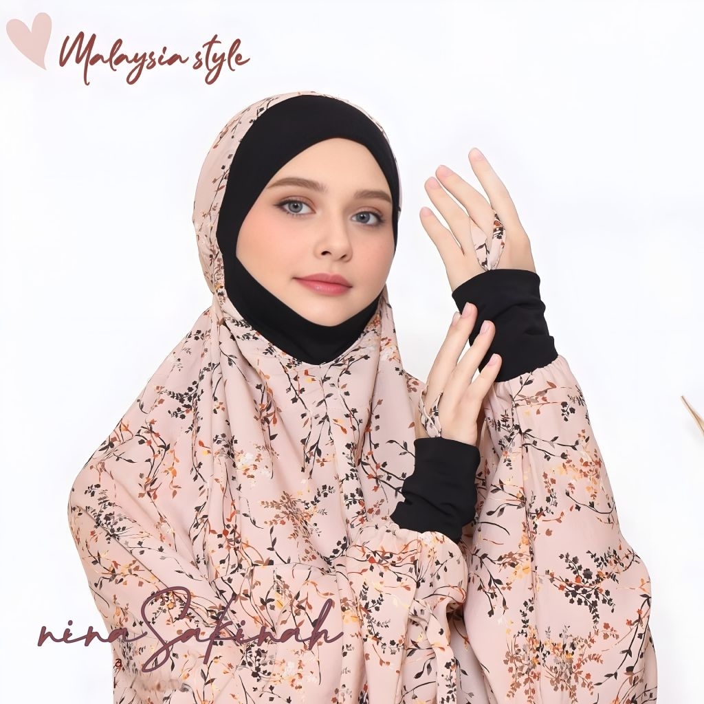 Mukena Hadramaut Malaysia Style Motif