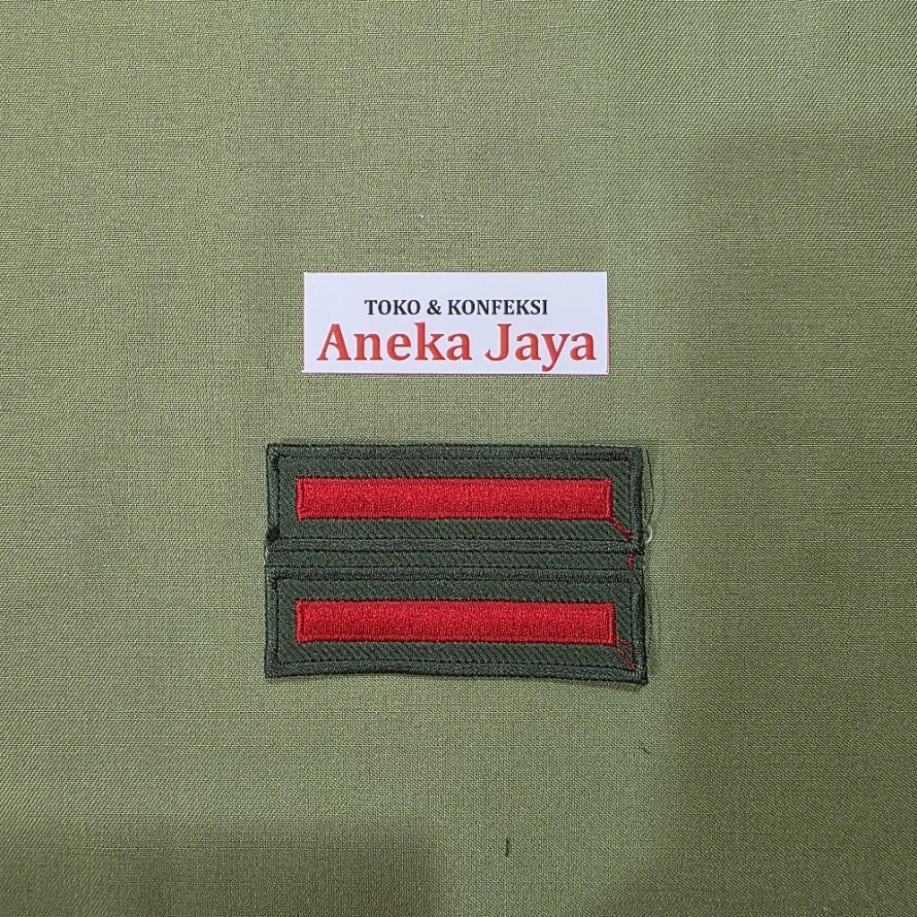 Pangkat atribut PDL TNI bordir prada pratu praka