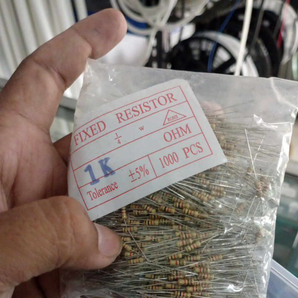 resistor 1k ohm 1/4 watt resistor 1k 1/4w resistor 1k 1/4 watt