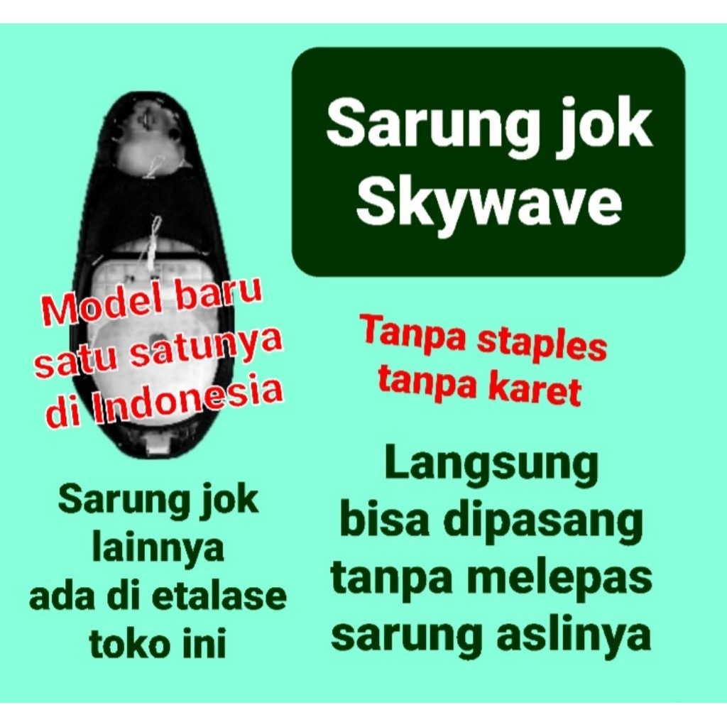 Sarung Jok Motor Suzuki Skywave, Cover jok Skywave