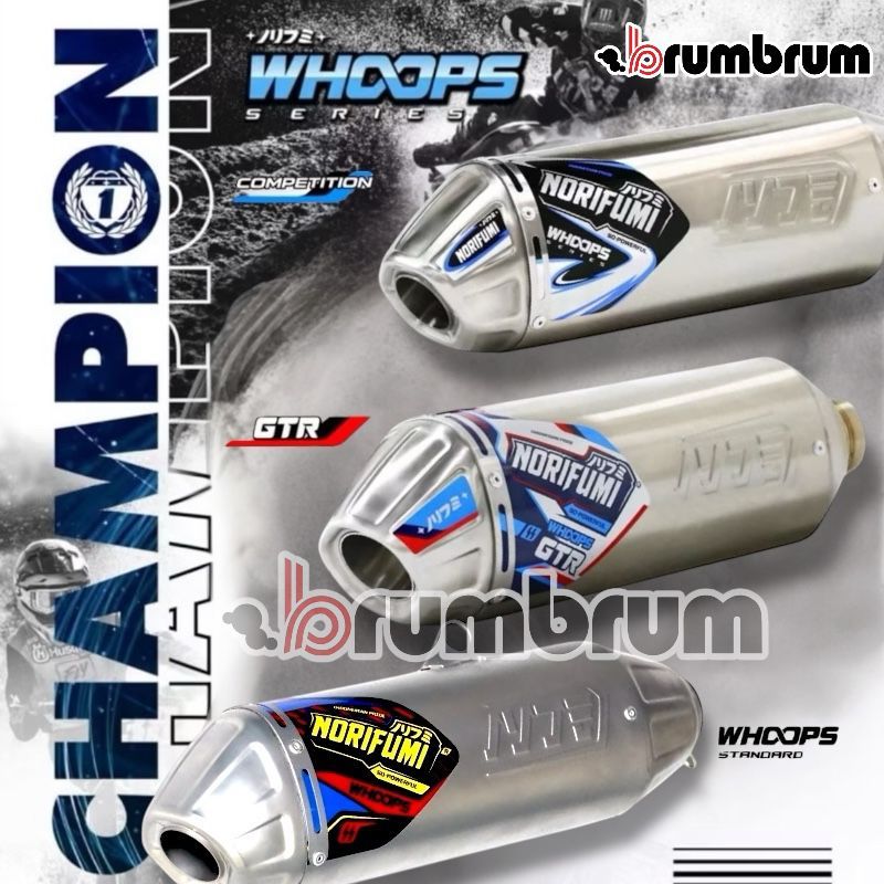 KNALPOT NORIFUMI WHOOPS STANDARD COMPETITION GTR CRF 150