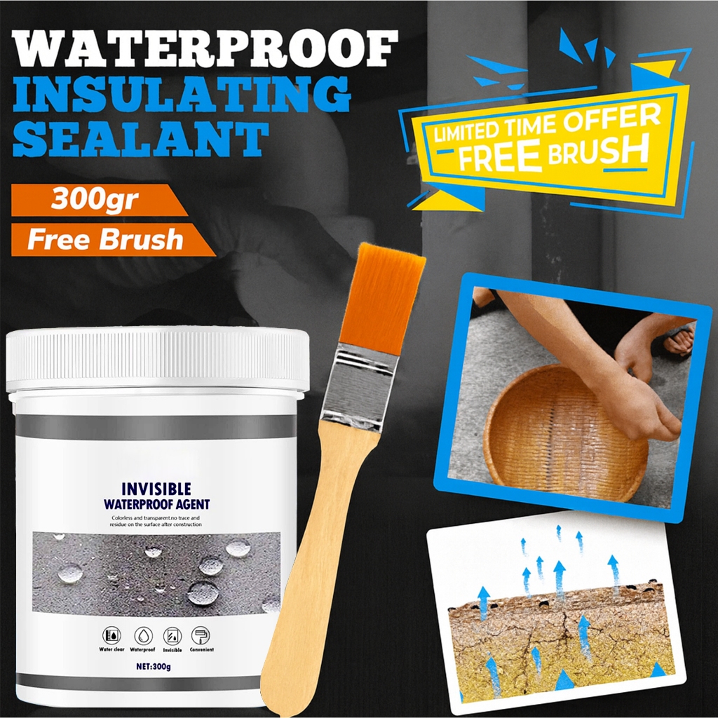 Lem Transparan 300gr Pelapis Anti Bocor Air Rembes Beton Dinding Tembok Genteng Asbes Waterproof Ins