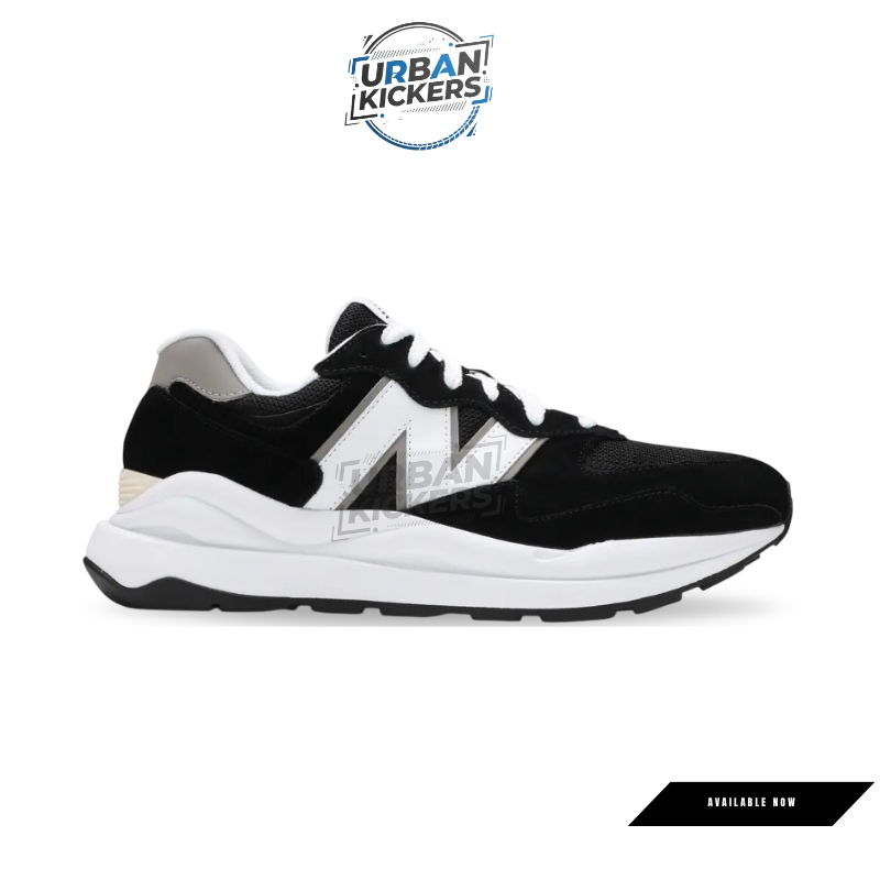 URBAN.KICKERS - Sepatu NB 57 40 Black White WhiteBlack Sneakers Authentic