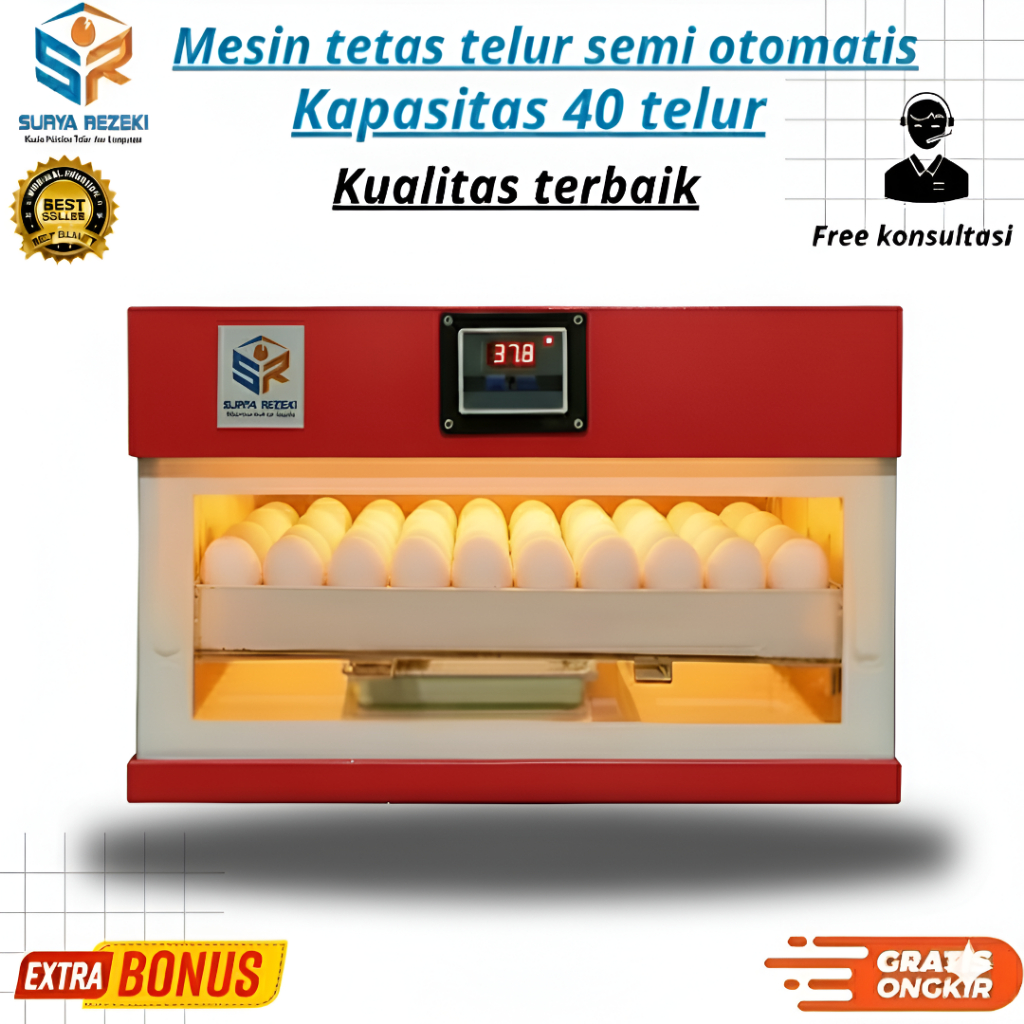 MESIN TETAS TELOR SEMI OTOMATIS KAP 40 TELOR SEMI OTOMATIS MANUAL