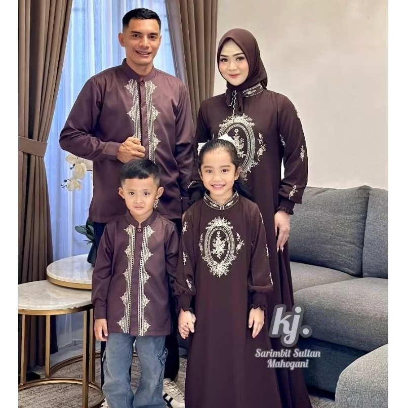 Sarimbit Keluarga Terbaru // Set Sultan Koko Ayah dan Anak Lengan Panjang // Koko Toyobo Bordir Prem