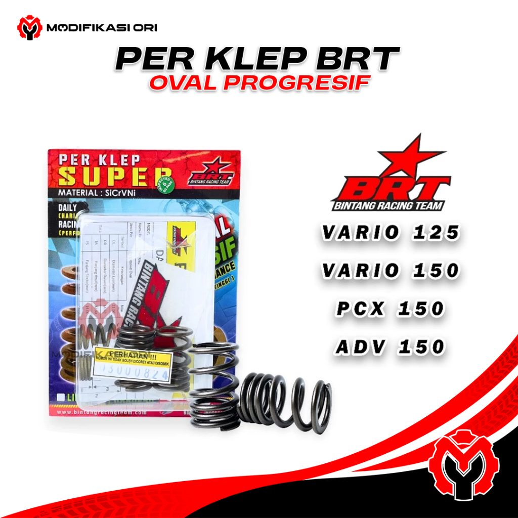 Per Klep BRT Vario 150 PCX ADV 150 BRT Per Klep Oval Progresif Per Klep Super BRT