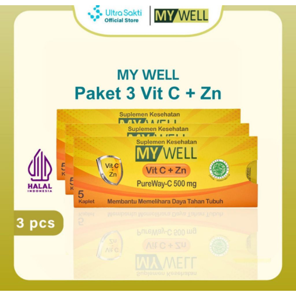 MY WELL-VITAMIN C & ZINC 3 amplop