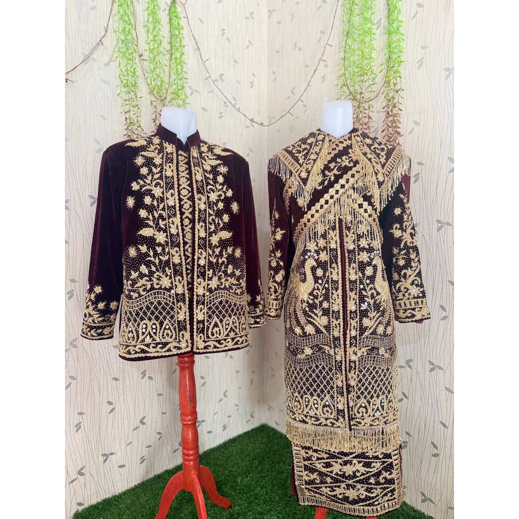 baju pengantin minang tunik premium