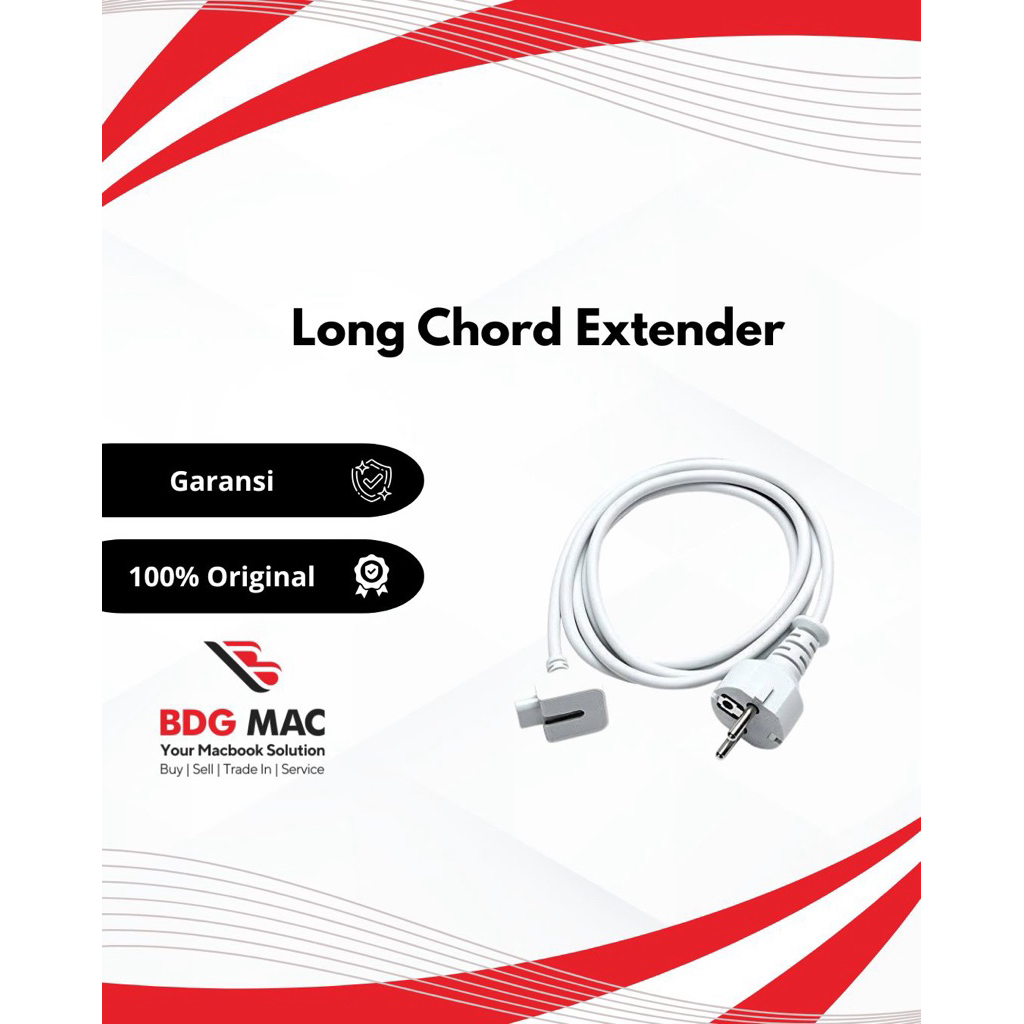Long chord extender kabel ekstensi magsafe macbook original second