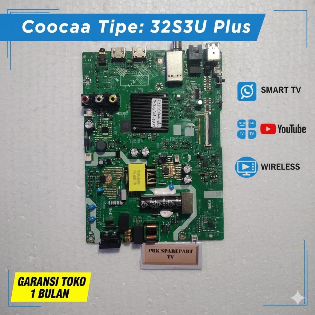 COOCAA 32S3U PLUS MAINBOARD - MOTHERBOARD - MB TV LED SMART TV COOCAA 32S3U PLUS