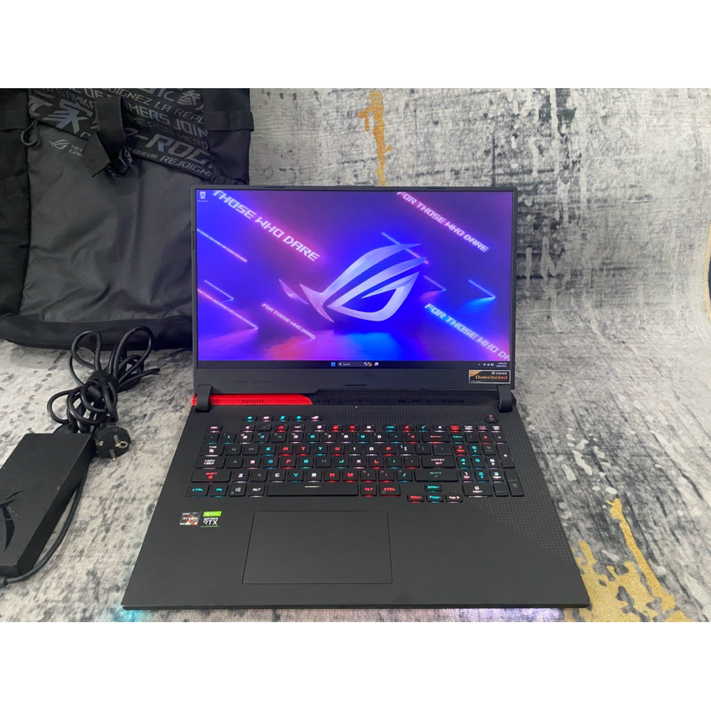 Asus RoG Strix 17" Ryzen 9 5900HX RTX 3060 6Gb 192Bit 144Hz 16/512Gb Fullset Super Like New