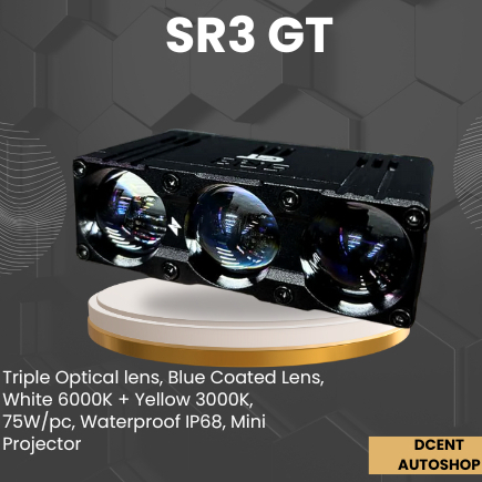 Mini Projector Mobil - Mini Projector Saber SR3 GT - Lampu Mobil - Mini Projector Mobil - 100% Origi