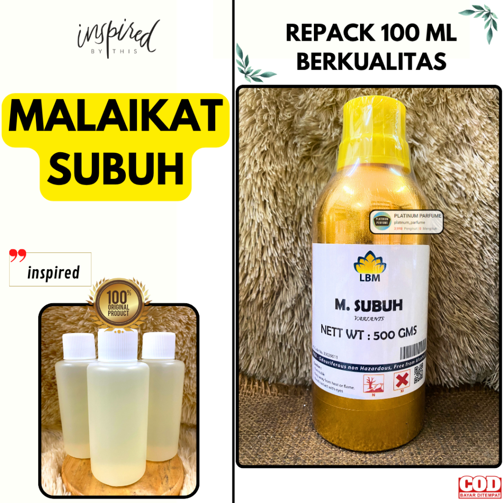Bibit Parfum MALAIKAT SUBUH Rrepack 100 ML MURNI LBM Fragrance - PERFUME - MALAIKAT SUBUH BY MACBRAM