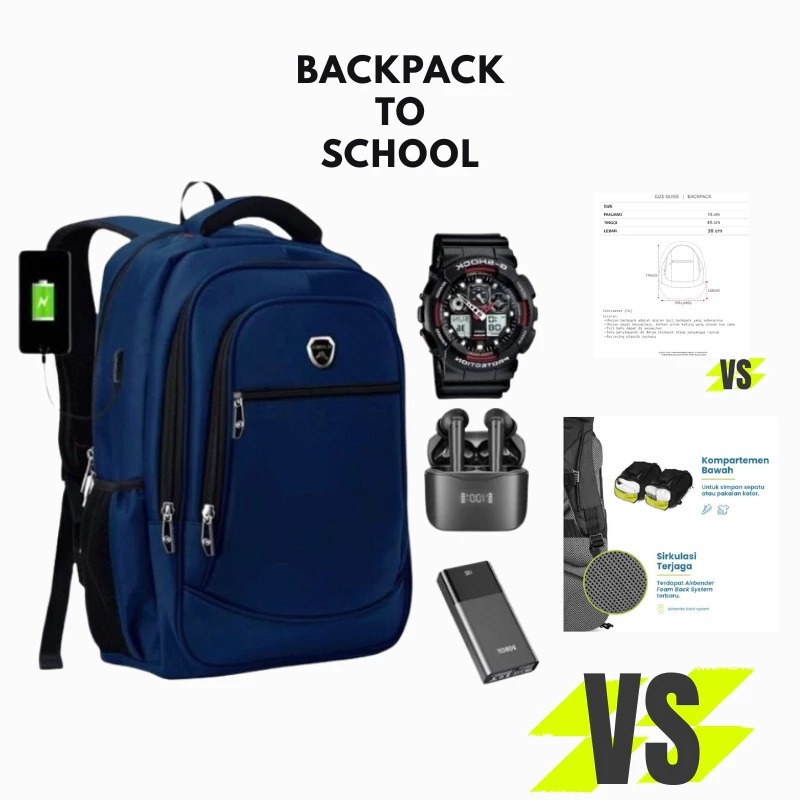 TERMURAH Tas Ransel Polo Milano 88372 Tas Ransel Polo Dewasa Tas Ransel Polo Milano 20 Inch Nyron La