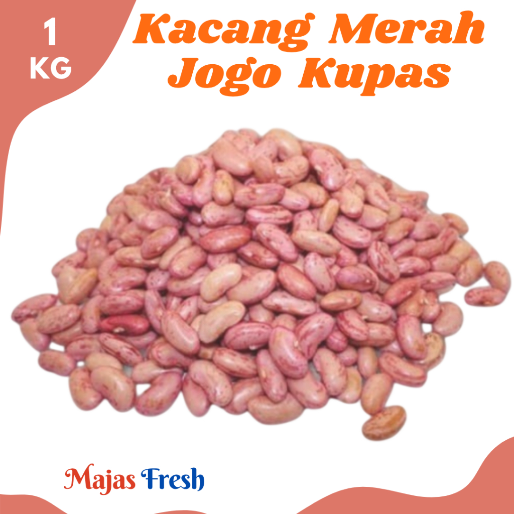 KACANG MERAH JOGO Kupas Segar - Sayur Kacang Jogo Merah Kupas Fresh | 1.000gr [ Harga Per KG ]