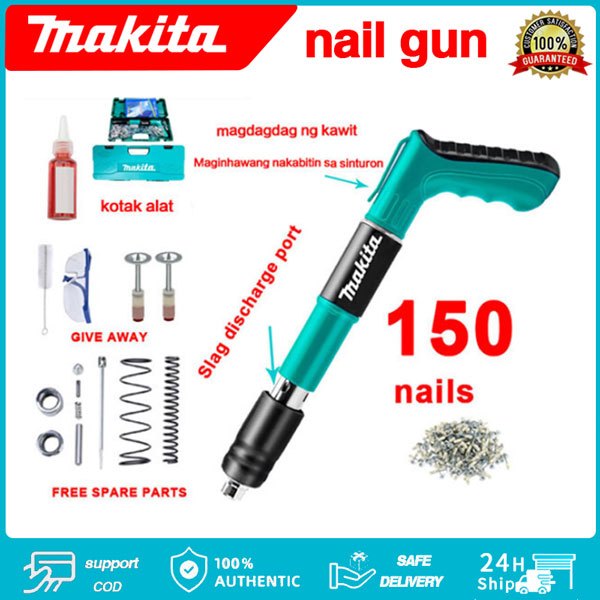 Pistol paku keling, pistol paku beton, pengikat dekorasi, pistol paku beton, pistol paku Makita