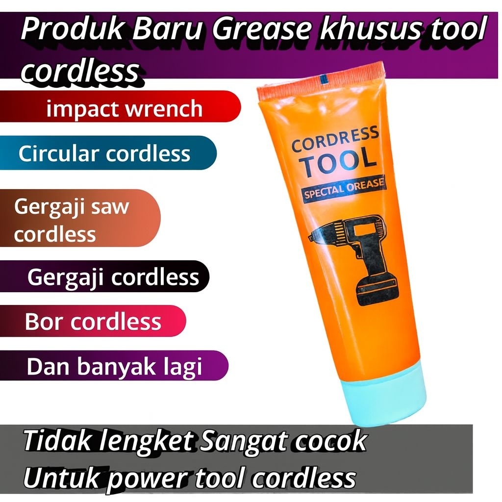 Pelumas Grease impact Wrench bor gerinda circular saw recipro cordless bearing gemuk stempet bisa bu
