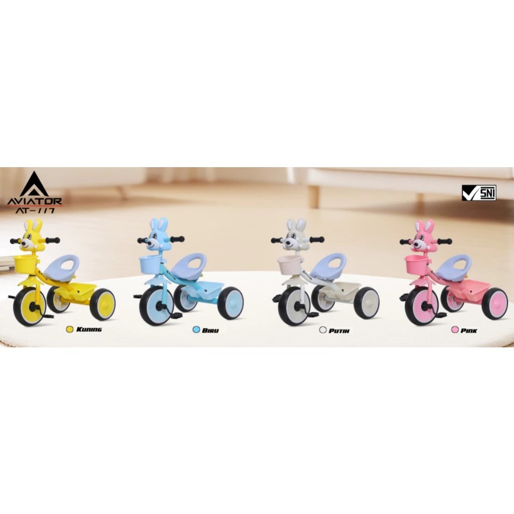 Aviator AT-117 Tricycle Sepeda Anak Roda Tiga Dengan Musik Dan Lampu