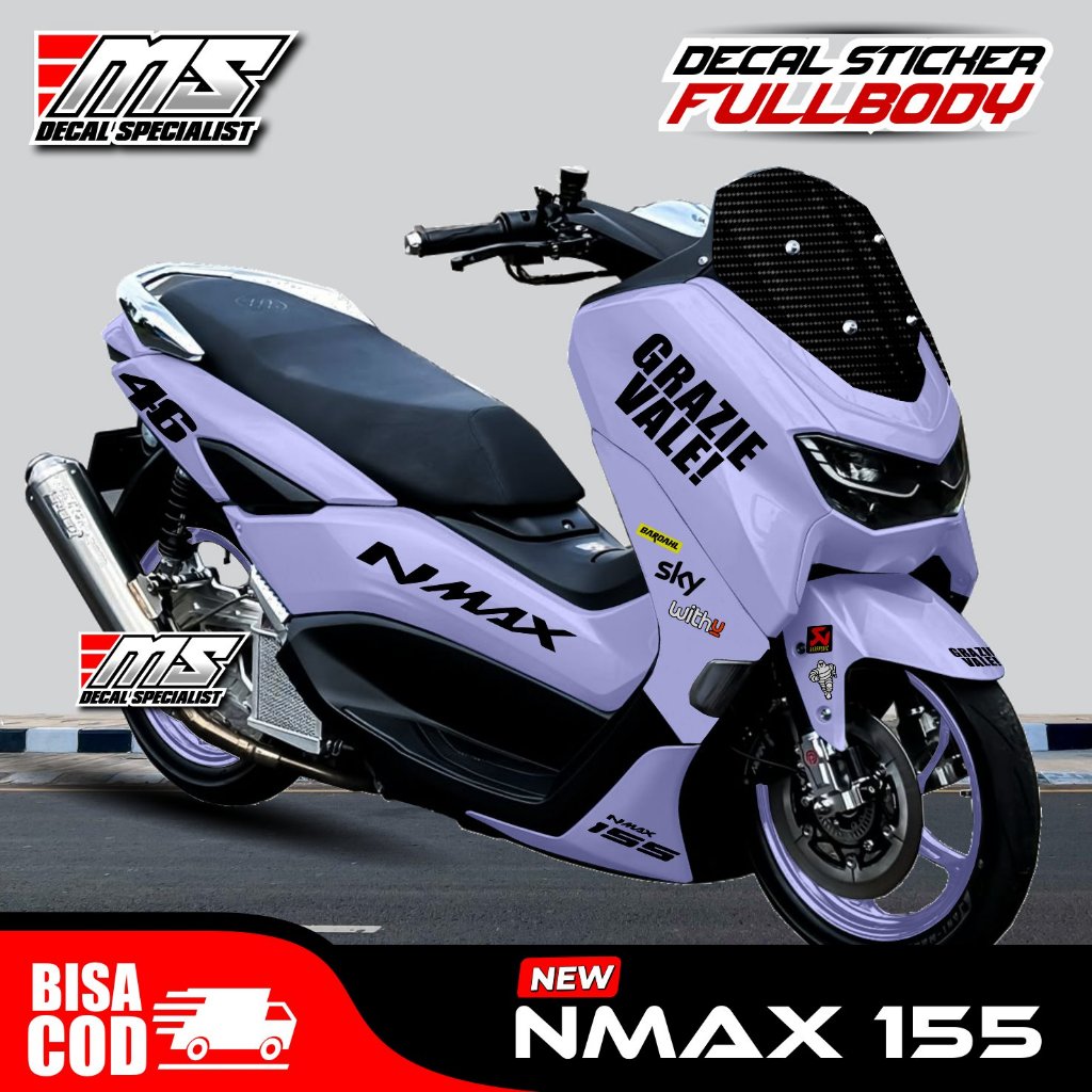 ⭐⭐⭐Decal stiker Nmax new 155 full body stiker decal cuting motif Racing